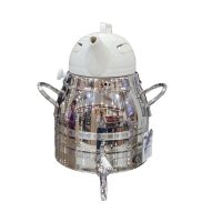 کتری قوری آپادانا 6 لیتری شیردار براق کف چدن دستگیره استیل مدل 7760