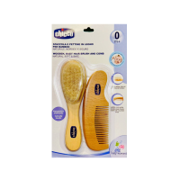 ست شانه و برس چوبی نوزاد چیکو