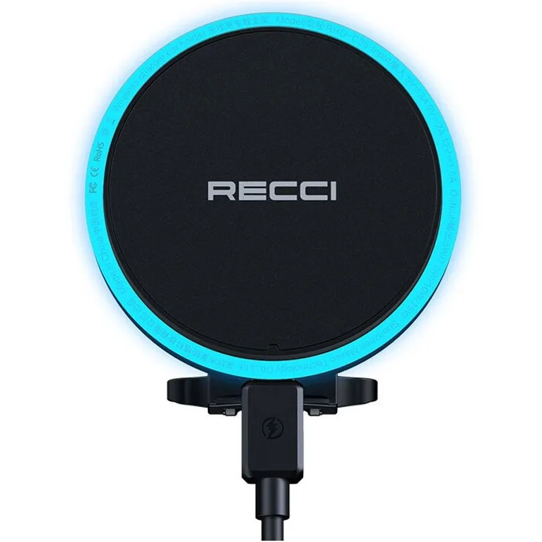 پایه نگهدارنده و شارژر بی سیم گوشی موبایل RECCI مدل RHO-C35