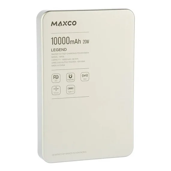پاوربانک بی سیم MAXCO مدل MP29 ظرفیت 10000 میلی آمپر