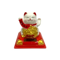 گربه شانس مانکی نکو خورشیدی فنگ‌شویی سایز بزرگ مدل 336