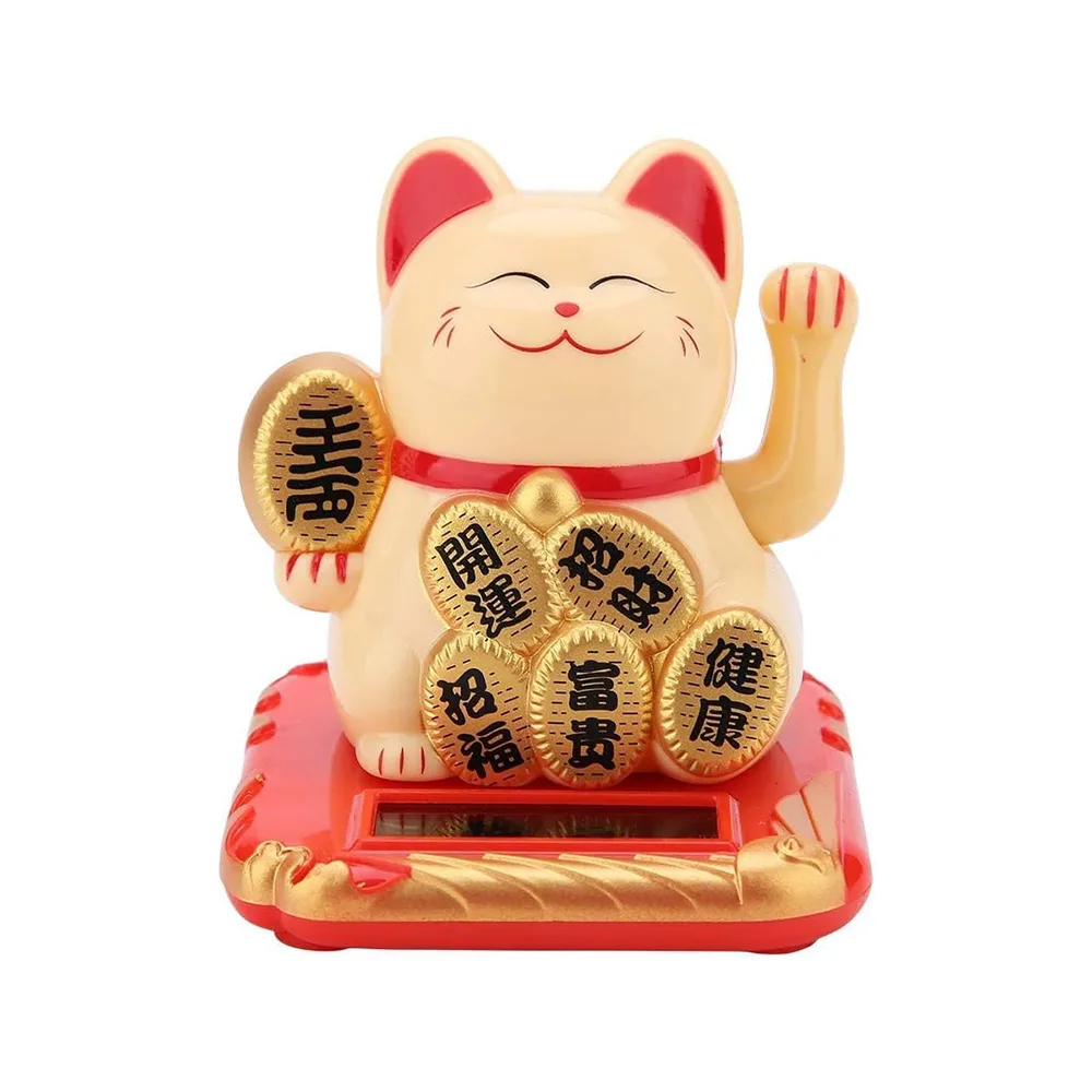 گربه شانس مانکی نکو خورشیدی فنگشویی سایز متوسط مدل 225