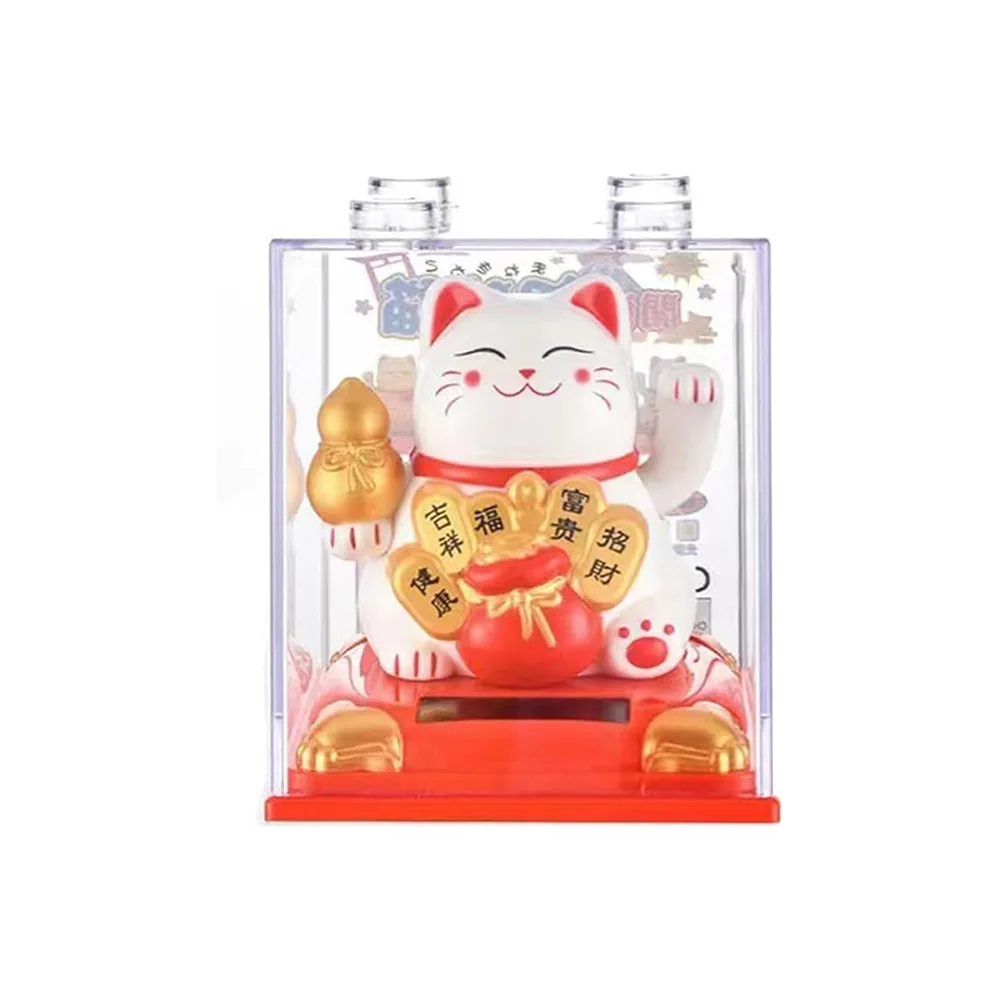 گربه شانس مانکی نکو خورشیدی فنگشویی سایز بزرگ مدل 335