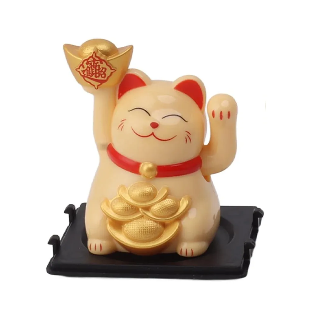 گربه شانس مانکی نکو خورشیدی فنگشویی سایز کوچک مدل MLY23101