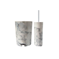 سطل و فرچه طرح ماربل برند لیمون مدل 1909