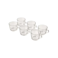 فنجان شیشه‌ ای دسته‌ دار 285 سی‌سی لیمون مدل 2282