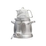 کتری قوری کاوه تی جی اچ 5.5 لیتری شیردار مات کف چدن مدل 7020