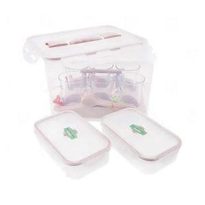 سرویس چای و صبحانه خوری مسافرتی ساده 430 لیمون