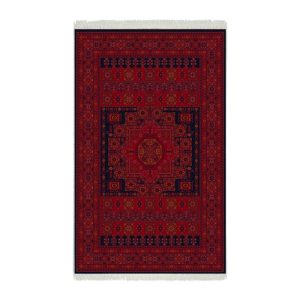 فرش ماشینی شمس طرح بلوچ 714 لاکی