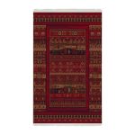 فرش ماشینی شمس طرح بلوچ 712 لاکی