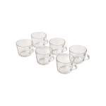 فنجان شیشه ای دسته دار 285 سیسی لیمون مدل 2282