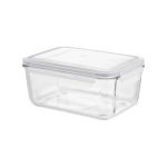 ظرف شیشه ای مستطیل دربدار 1/5 لیتری لیمون کد 2029