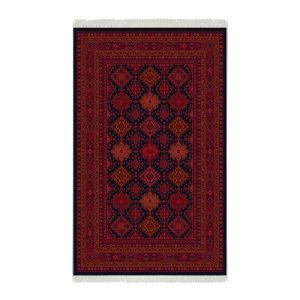 فرش ماشینی شمس طرح بلوچ 706 لاکی