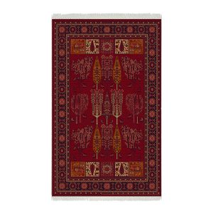 فرش ماشینی شمس طرح بلوچ 709 لاکی