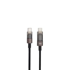 کابل سوپر فست شارژ تایپ سی 100 وات 2 متری MAXCO مدل MS03CC