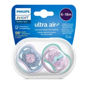 پستانک ارتودنسی اونت ۶-۱۸ ماه UltraAir مدل SCF085/61