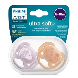 پستانک ارتودنسی اونت ۶-۱۸ ماه Ultrasoft مدل SCF091/18