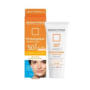 فلوئید ضد آفتاب رنگی فتوتیپیک درماتیپیک SPF50+ پوست چرب و مختلط رنگ لایت