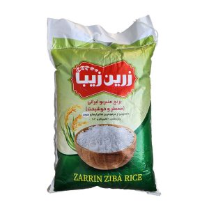 برنج عنبربو ایرانی معطر خوش پخت زرین زیبا 10 کیلوگرمی