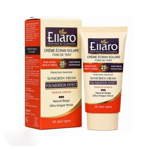 ضد آفتاب Ellaro SPF25 Natural Beige حجم 40 میل